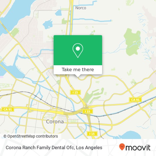 Corona Ranch Family Dental Ofc map