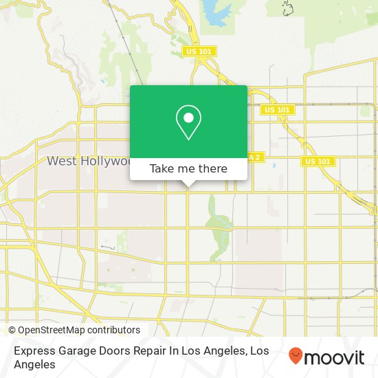 Express Garage Doors Repair In Los Angeles map