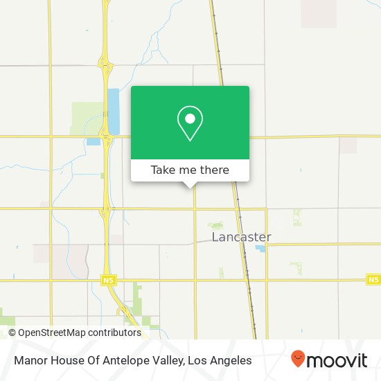 Manor House Of Antelope Valley map