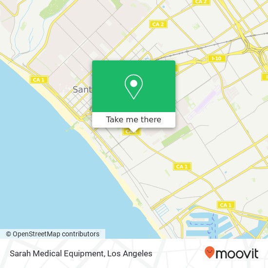 Mapa de Sarah Medical Equipment