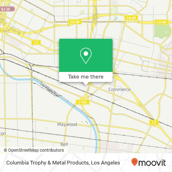 Columbia Trophy & Metal Products map