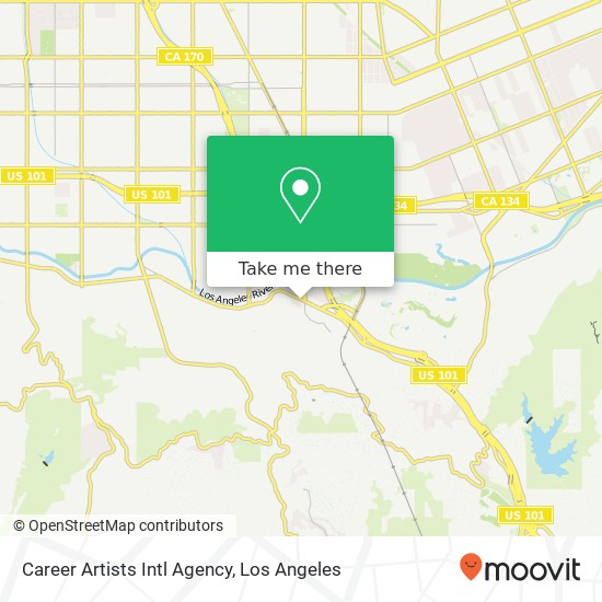 Career Artists Intl Agency map