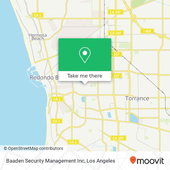 Baaden Security Management Inc map