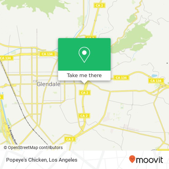 Popeye's Chicken map