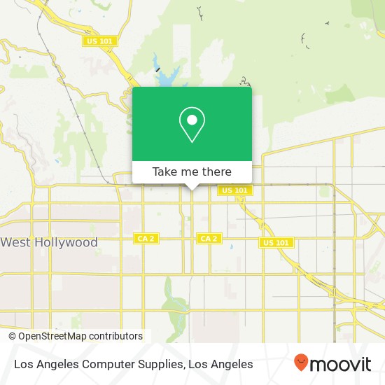 Mapa de Los Angeles Computer Supplies