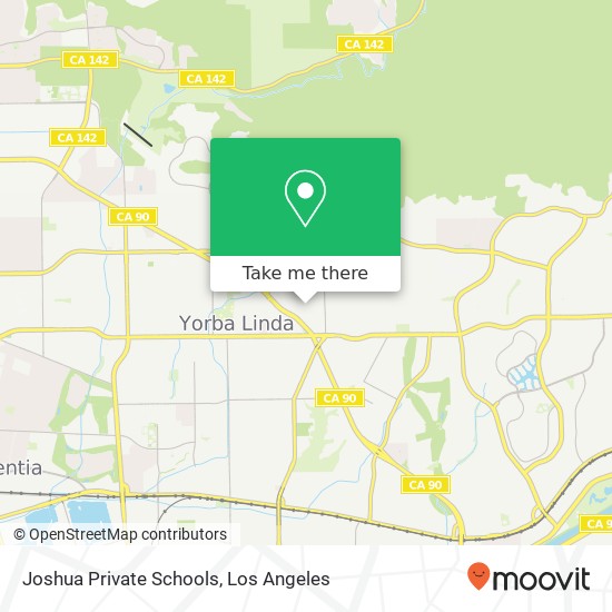 Joshua Private Schools map