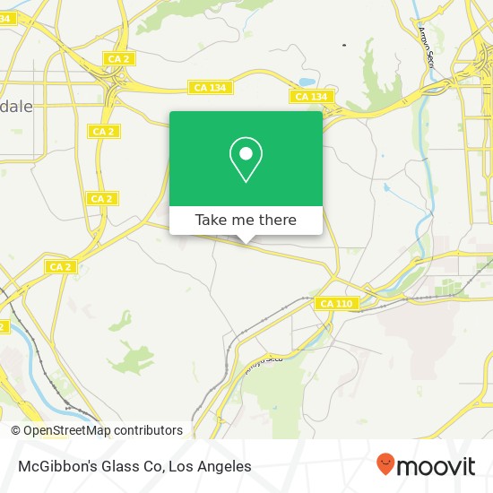 Mapa de McGibbon's Glass Co