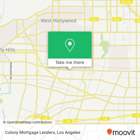 Colony Mortgage Lenders map