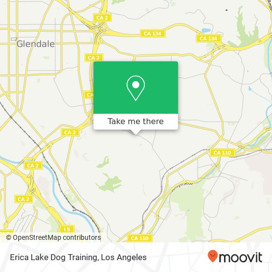 Erica Lake Dog Training map