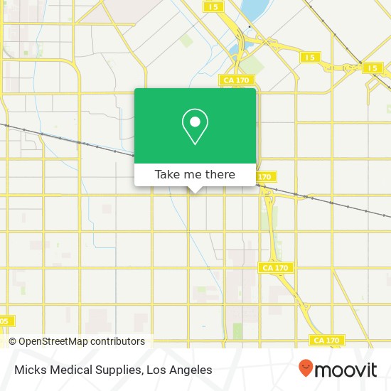 Mapa de Micks Medical Supplies