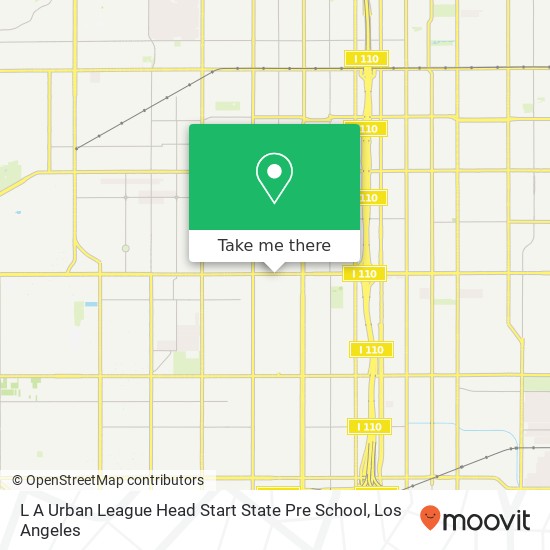 L A Urban League Head Start State Pre School map