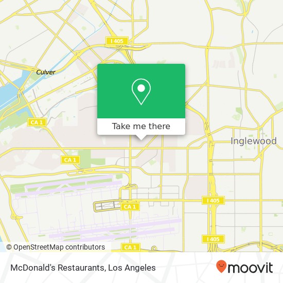Mapa de McDonald's Restaurants