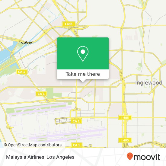 Malaysia Airlines map