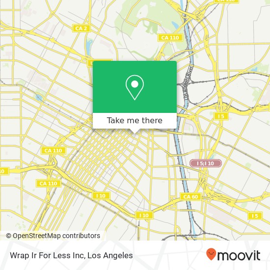 Mapa de Wrap Ir For Less Inc