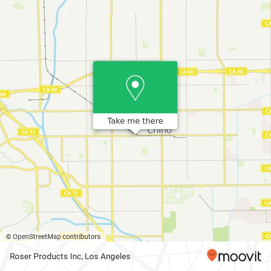 Roser Products Inc map