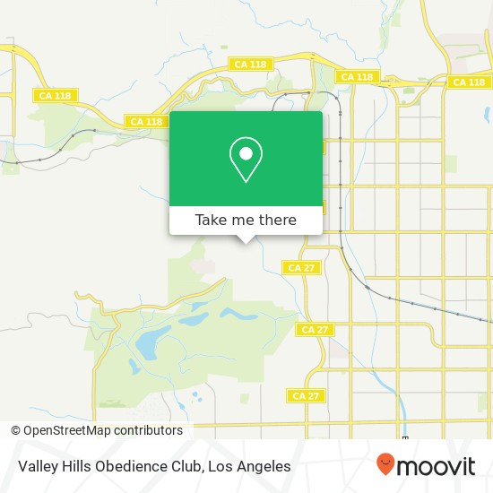 Valley Hills Obedience Club map