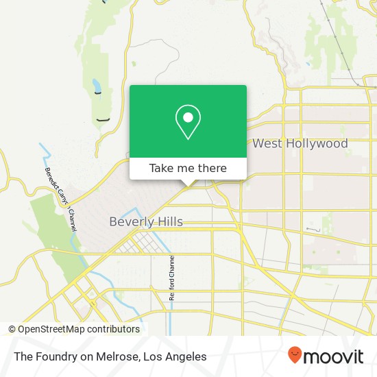 Mapa de The Foundry on Melrose