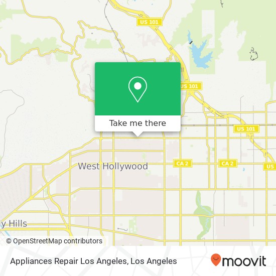 Appliances Repair Los Angeles map