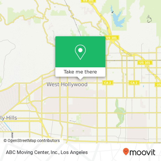 ABC Moving Center, Inc. map