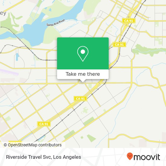Mapa de Riverside Travel Svc