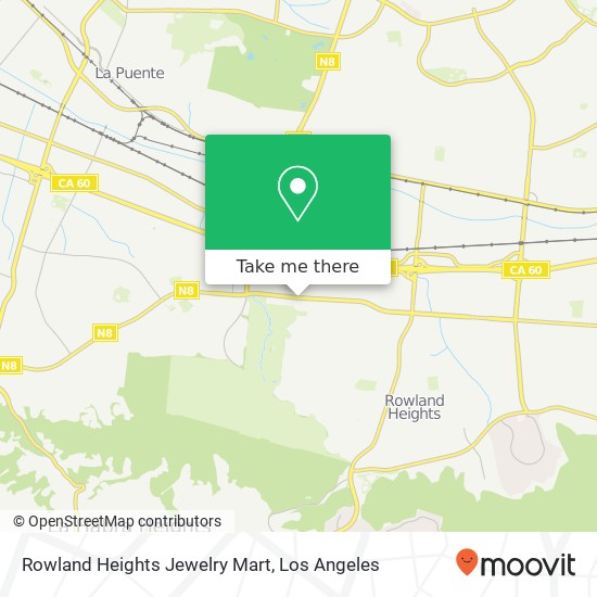 Mapa de Rowland Heights Jewelry Mart