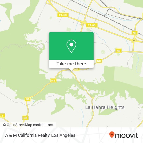 A & M California Realty map