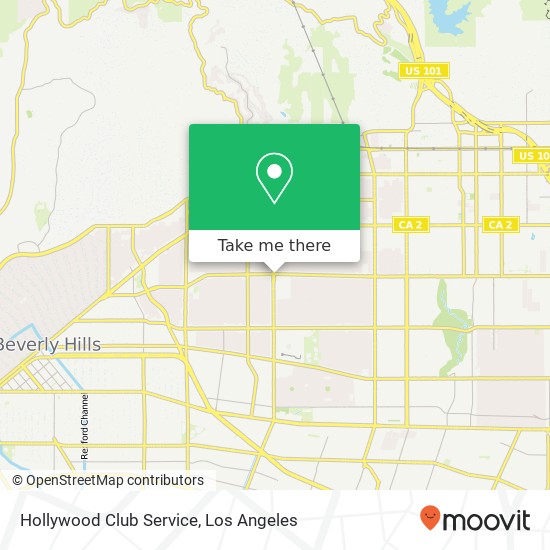 Hollywood Club Service map