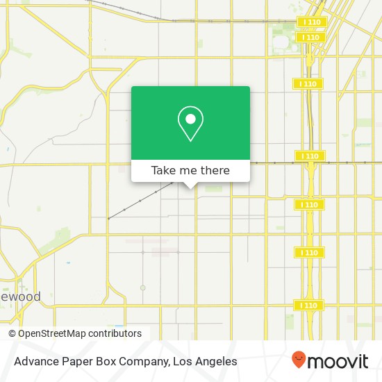 Mapa de Advance Paper Box Company