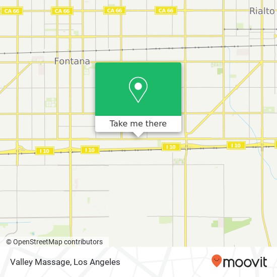 Valley Massage map