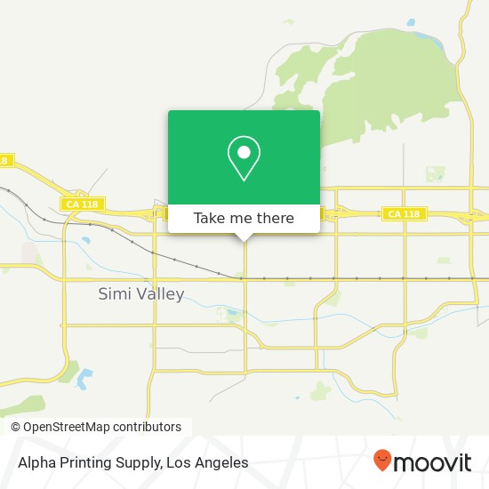 Mapa de Alpha Printing Supply