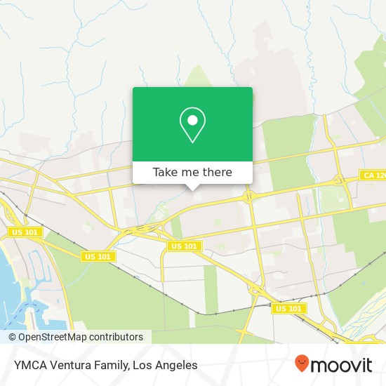 Mapa de YMCA Ventura Family