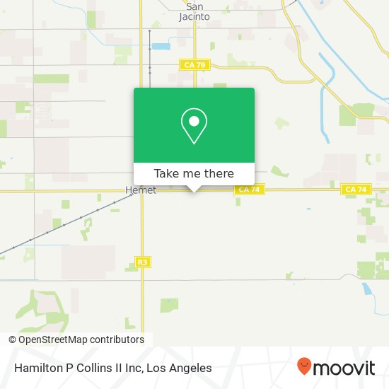 Hamilton P Collins II Inc map