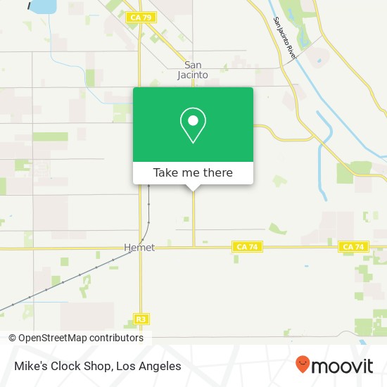 Mike's Clock Shop map