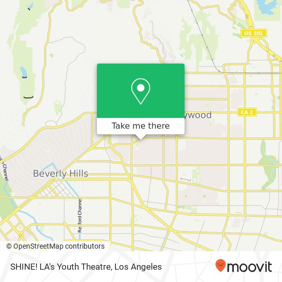 Mapa de SHINE! LA's Youth Theatre