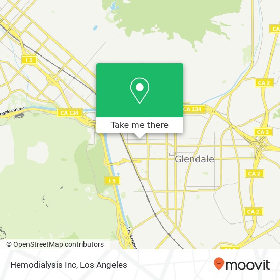 Hemodialysis Inc map