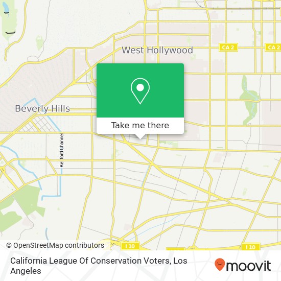 Mapa de California League Of Conservation Voters
