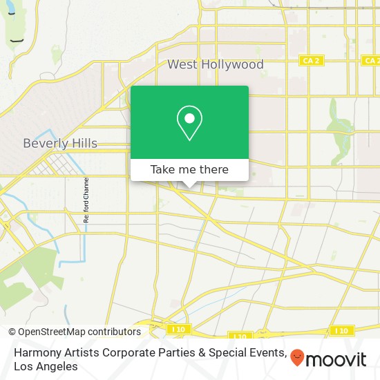 Mapa de Harmony Artists Corporate Parties & Special Events