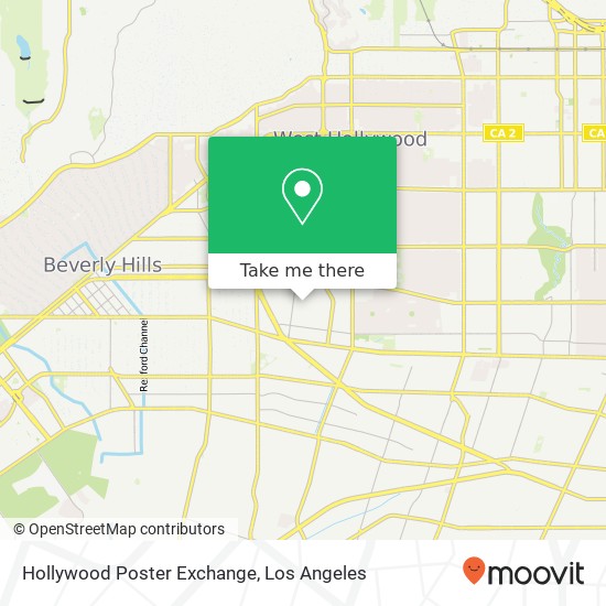 Mapa de Hollywood Poster Exchange