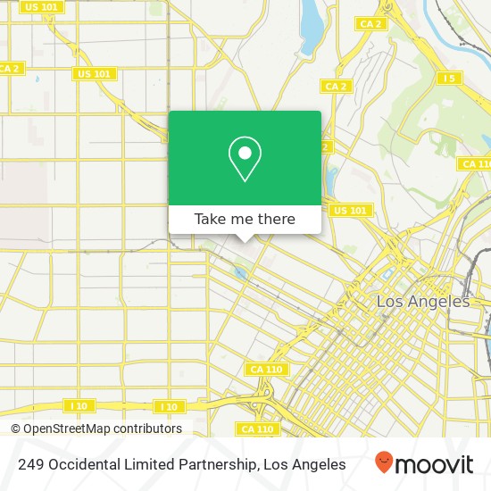 Mapa de 249 Occidental Limited Partnership