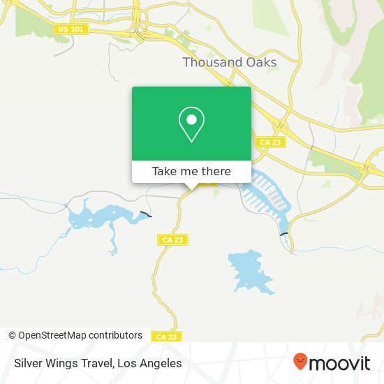 Silver Wings Travel map