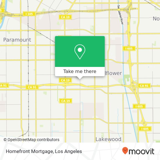 Homefront Mortgage map