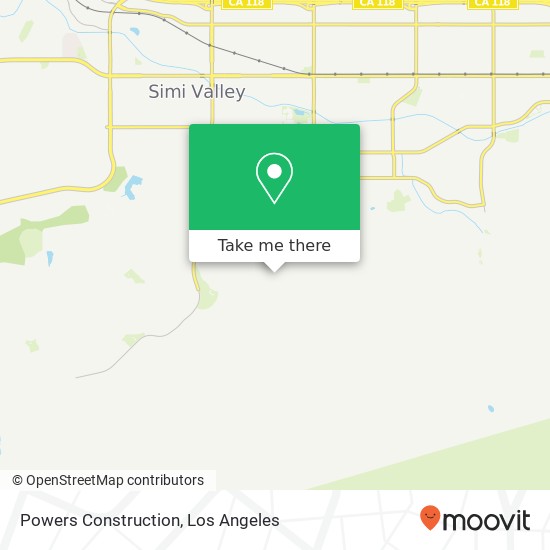 Powers Construction map