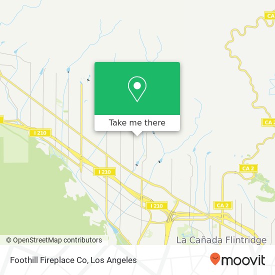 Foothill Fireplace Co map