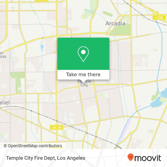 Temple City Fire Dept map