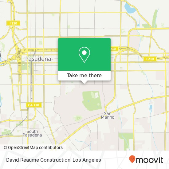 Mapa de David Reaume Construction