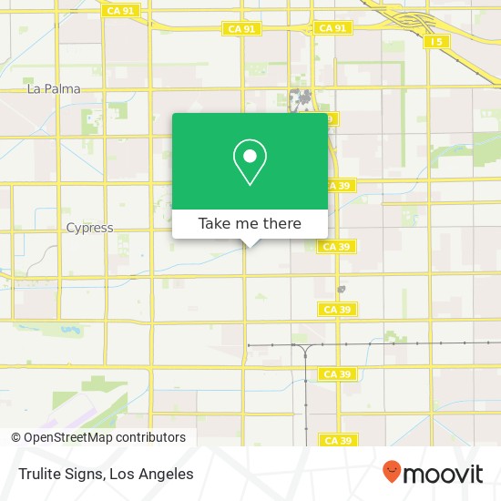 Trulite Signs map
