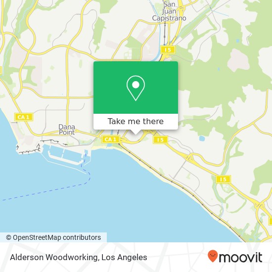 Alderson Woodworking map