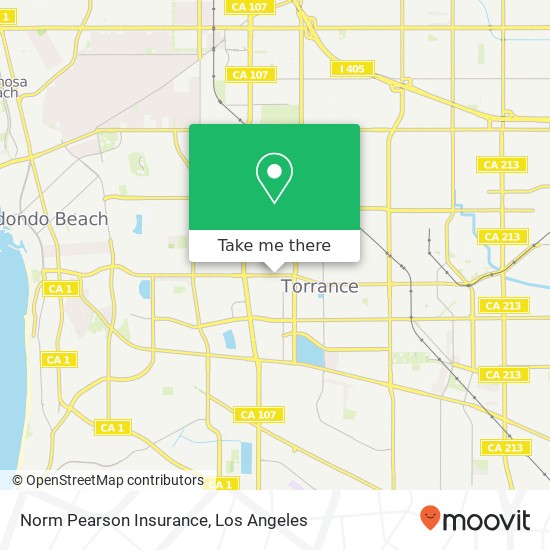 Norm Pearson Insurance map