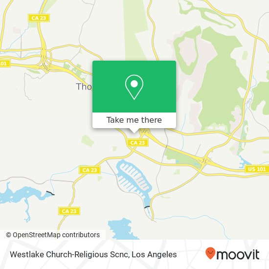 Mapa de Westlake Church-Religious Scnc