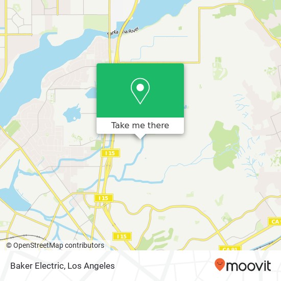 Mapa de Baker Electric